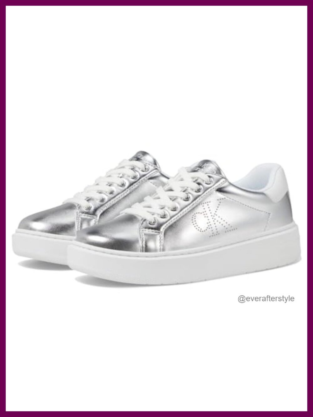 Calvin Klein Daili Lace-Up Platform Sneakers Women's Casual